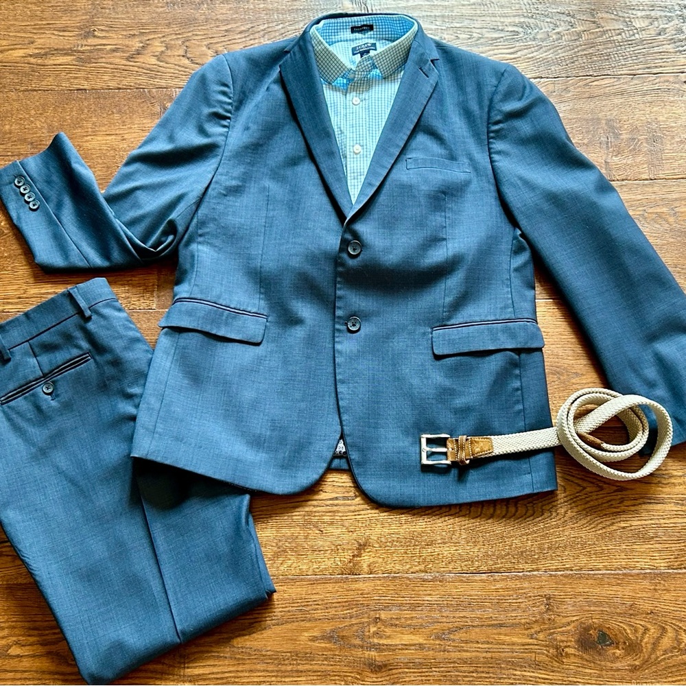 Original Penguin Blue Suit with Belt